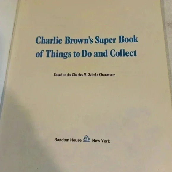 Charlie‎ Brown's Super book of Things to Do & Collect 1975 Vintage UFS - Picture 5 of 7
